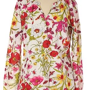 Talbots Floral Tunic Top